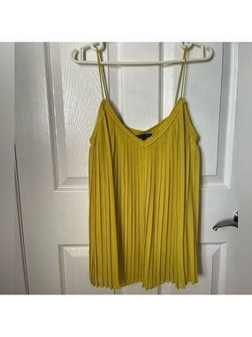Massimo Dutti Pleated Spaghetti Strap Top, Size 6.